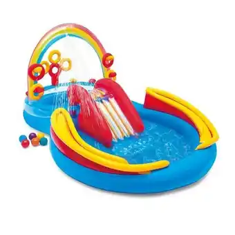 Truffaut Intex - aire de jeux gonflable arc-en-ciel intex offre