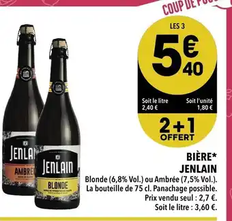 Supeco Bière Jenlain offre