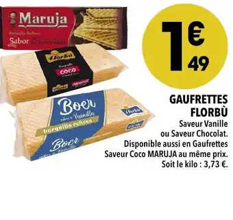 Supeco Gaufrettes Florbú offre
