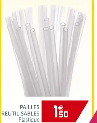 Gifi Pailles Réutilisables Plastique offre
