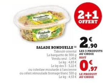 Super U SALADE BONDUELLE (¹) offre