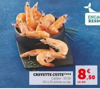 Super U CREVETTE CUITE***** offre