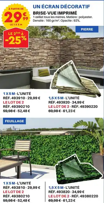 Shopix BRISE-VUE IMPRIMÉ offre