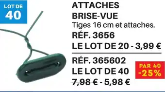 Shopix ATTACHES BRISE-VUE offre