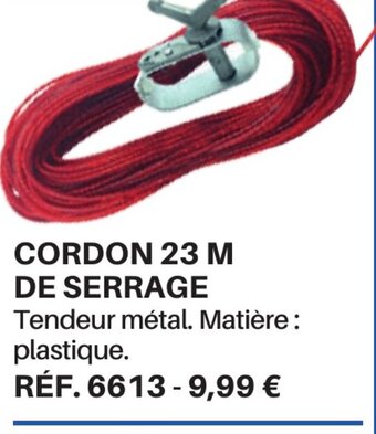 Shopix CORDON 23 M DE SERRAGE offre