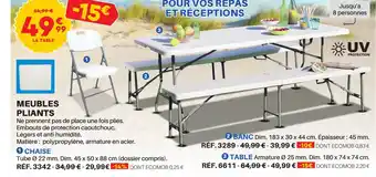 MEUBLES PLIANTS
