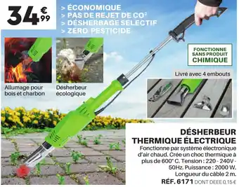Shopix DÉSHERBEUR THERMIQUE ÉLECTRIQUE offre