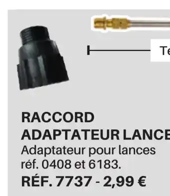 Shopix RACCORD ADAPTATEUR LANCE Adaptateur pour lances réf. 0408 et 6183. RÉF. 7737- 2,99 € offre
