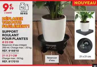 Shopix SUPPORT ROULANT POUR PLANTES offre