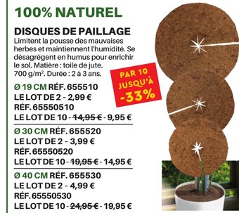 Shopix DISQUES DE PAILLAGE offre