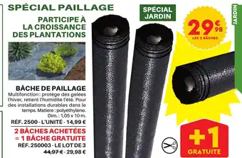 Shopix BÂCHE DE PAILLAGE offre