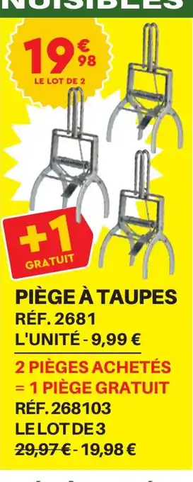 PIÈGE À TAUPES RÉF. 2681