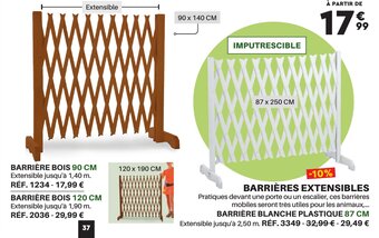 Shopix BARRIÈRES EXTENSIBLES offre