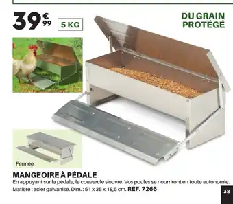 MANGEOIRE À PÉDALE