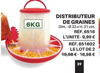 Shopix DISTRIBUTEUR DE GRAINES offre