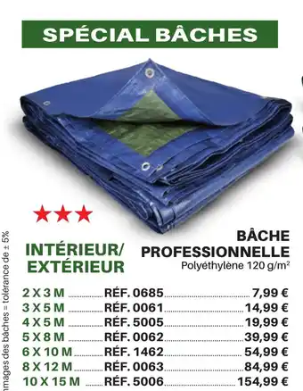 Shopix BÂCHE PROFESSIONNELLE offre
