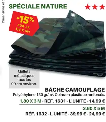 BĂCHE CAMOUFLAGE