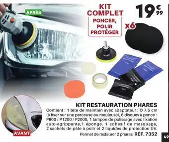 Shopix KIT RESTAURATION PHARES offre