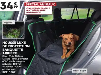 Shopix HOUSSE LUXE DE PROTECTION BANQUETTE ARRIÈRE offre
