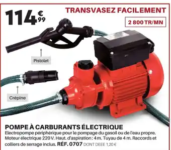 Shopix POMPE À CARBURANTS ÉLECTRIQUE offre