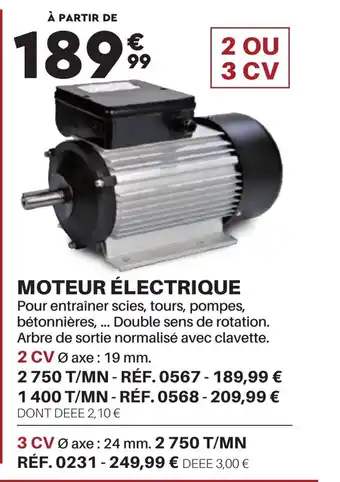 Shopix MOTEUR ÉLECTRIQUE offre