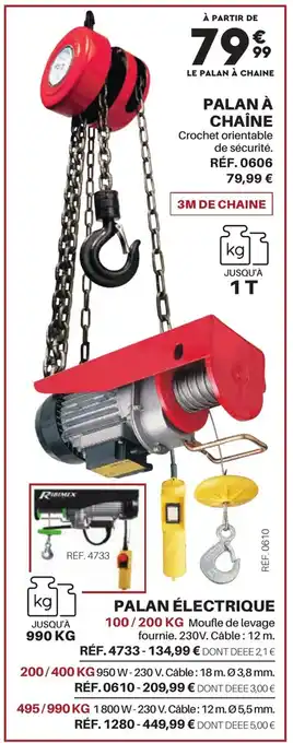 Shopix PALAN ÉLECTRIQUE offre