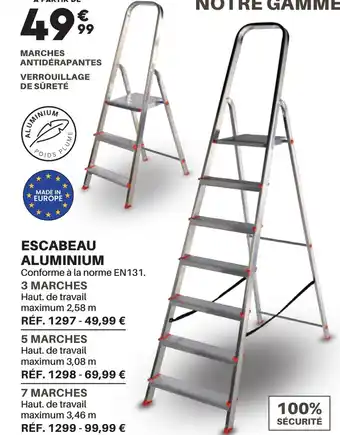 Shopix ESCABEAU ALUMINIUM offre