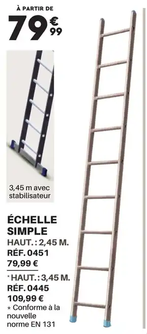 Shopix ÉCHELLE SIMPLE offre