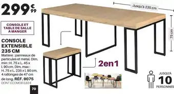 Shopix CONSOLE EXTENSIBLE offre