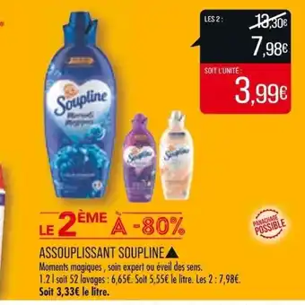 Match ASSOUPLISSANT SOUPLINE offre