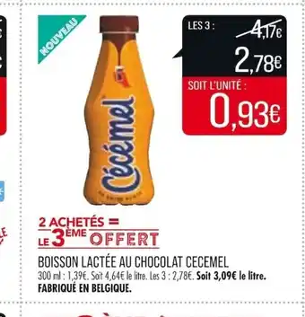 Match Boisson lactee au chocolat cecemel offre