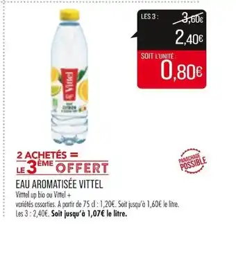 Match EAU AROMATISÉE VITTEL offre