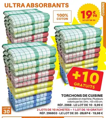 Shopix TORCHONS DE CUISINE offre