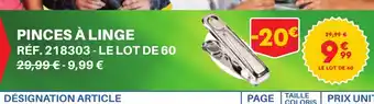 Shopix PINCES À LINGE offre