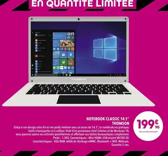 Supeco Notebook Classic 14.1 offre