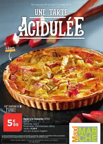 Tarte à la rhubarbe (8)(9)(B)