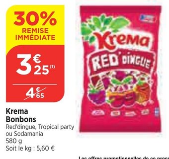Maximarché Krema Bonbons offre