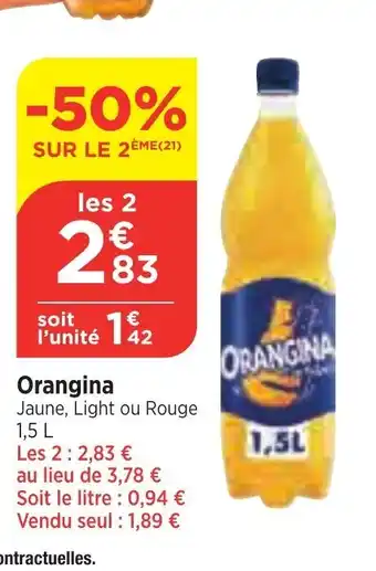 Maximarché ORANGINA offre
