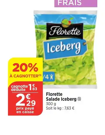 Bi1 Florette Salade Iceberg (B) 300 g offre