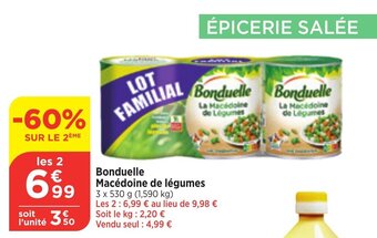 Bi1 Bonduelle Macédoine de légumes offre