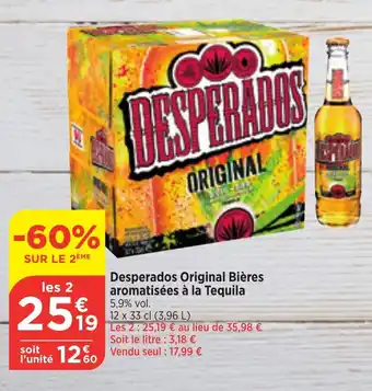 Bi1 Desperados Original Bières aromatisées à la Tequila 5,9% vol. offre