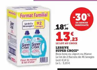 U Express Lessive super croix offre