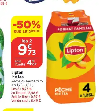 Bi1 Lipton Ice tea offre
