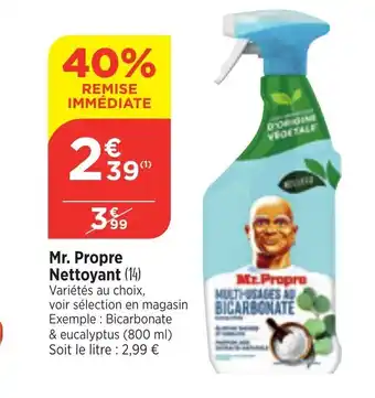 Bi1 Mr. Propre Nettoyant (14) Variétés au choix, offre