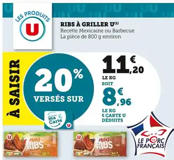 U ribs Ă griller