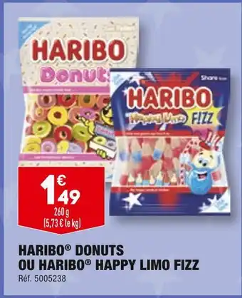 ALDI Haribo donuts ou happy limo fizz offre