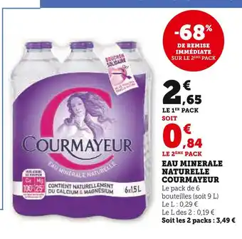 Super U Courmayeur eau minerale naturelle offre