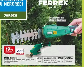 ALDI Ferrex taille-herbes offre