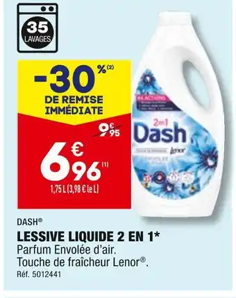 ALDI Dash lessive liquide 2 en 1* offre