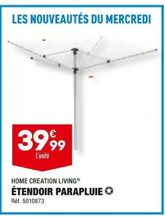 ALDI Home creation living étendoir parapluie offre